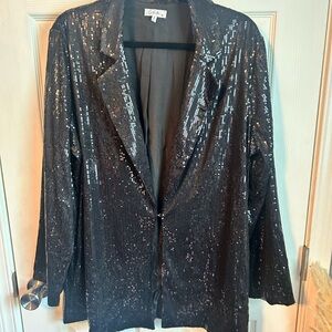 SOLD. Black Sequin Blazer Jacket